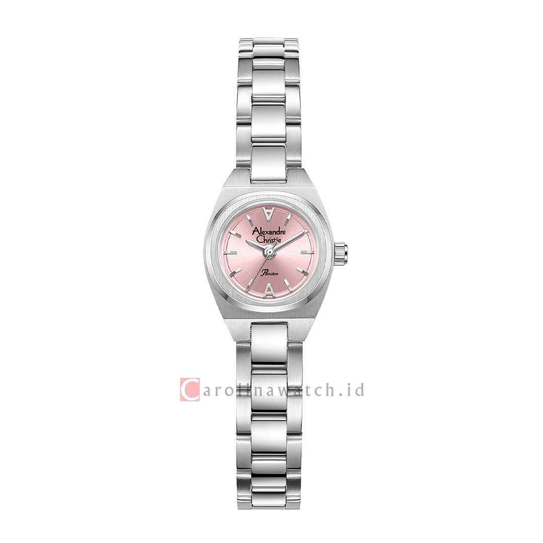Jam Tangan Alexandre Christie Passion AC 2B67 LHBSSPN Women Pink Dial Stainless Steel Strap