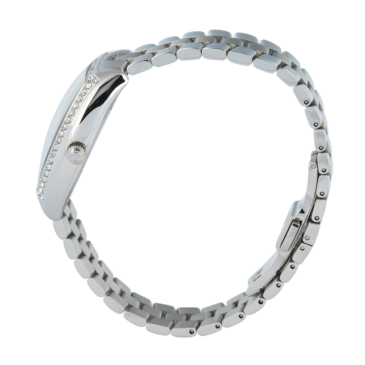 Jam Tangan Alexandre Christie AC 2B86 BFBSSDG Women Black Dial Stainless Steel Strap