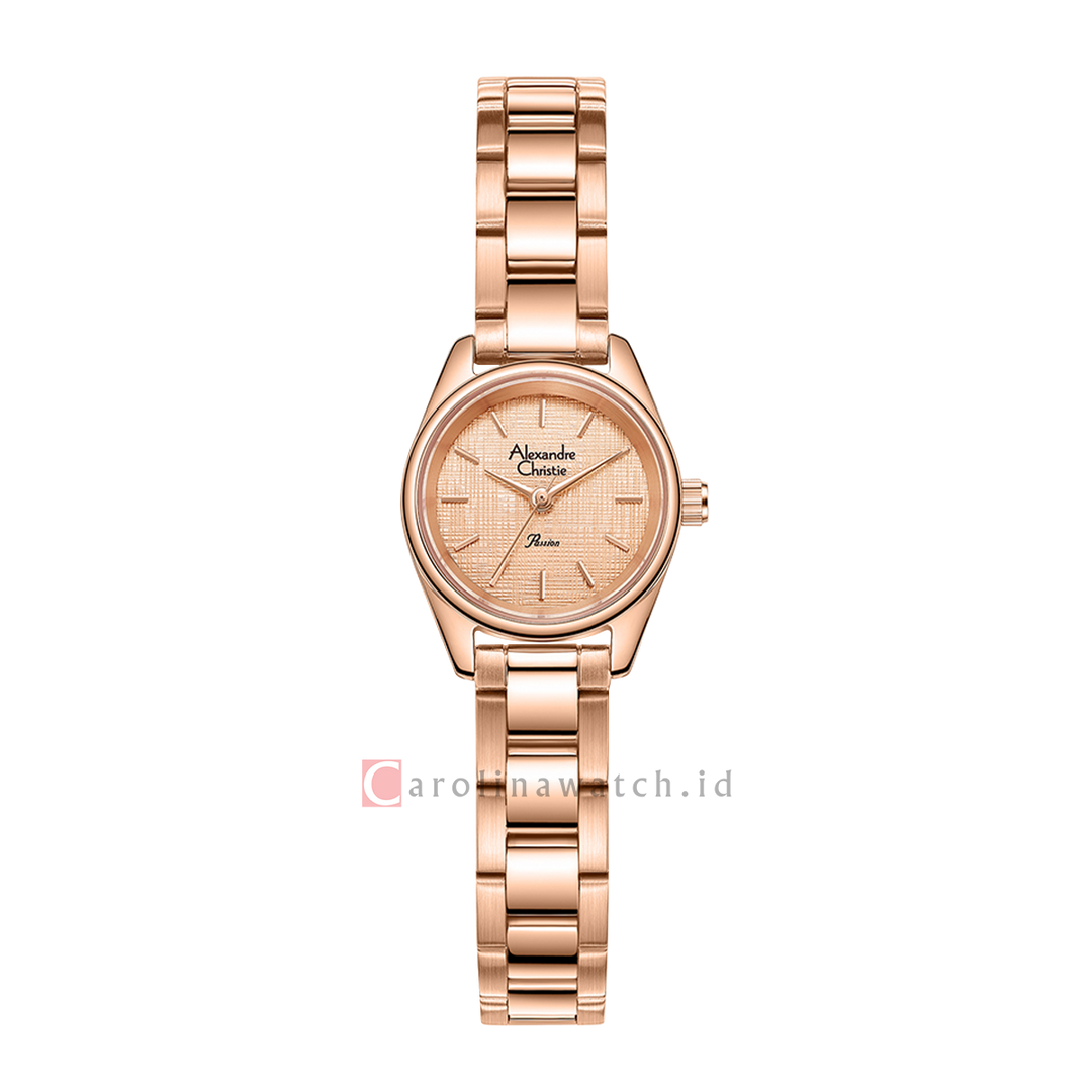 Jam Tangan Alexandre Christie Passion AC 2B68 LHBRGRG Women Rose Gold Dial Rose Gold Stainless Steel Strap