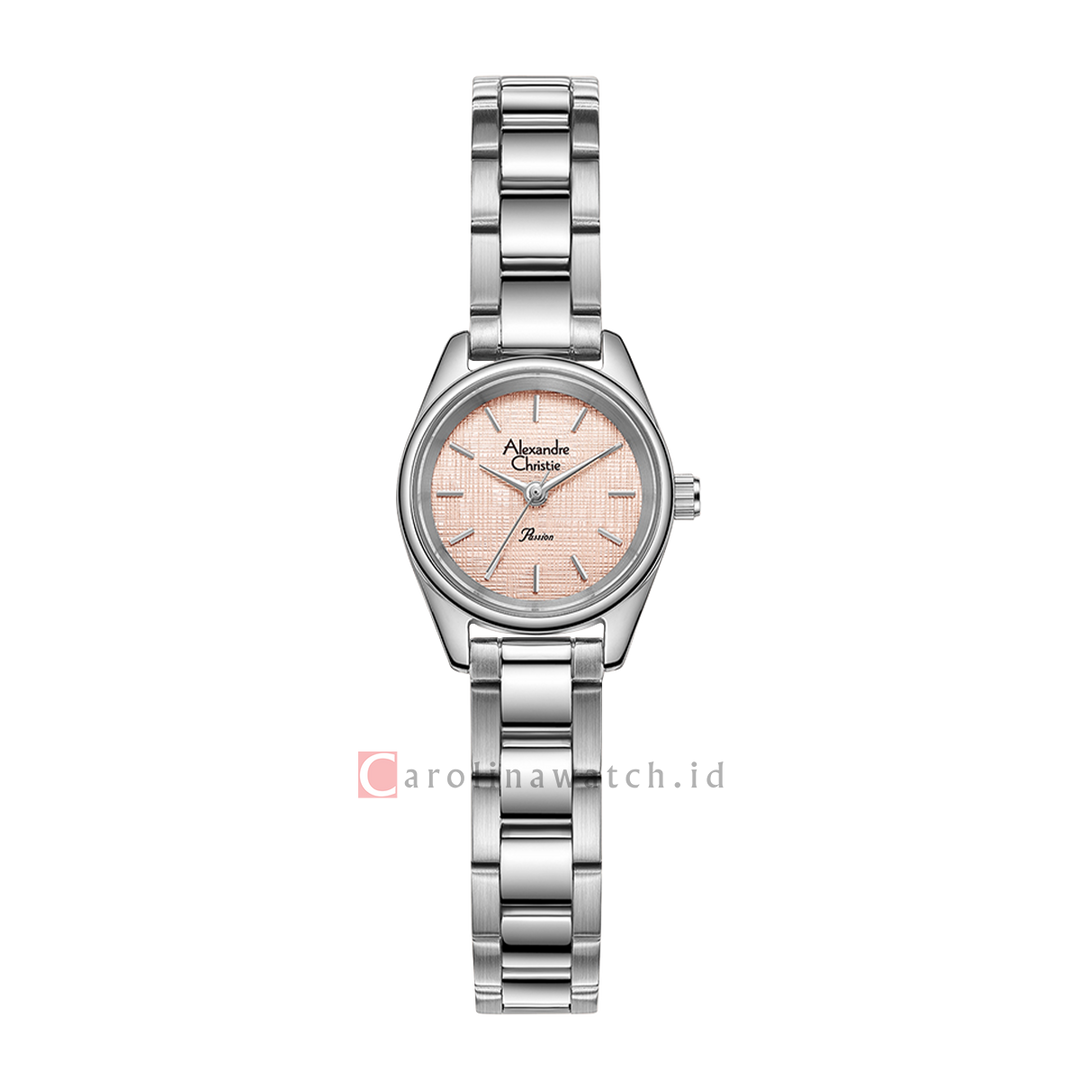 Jam Tangan Alexandre Christie Passion AC 2B68 LHBSSPN Women Pink Dial Stainless Steel Strap