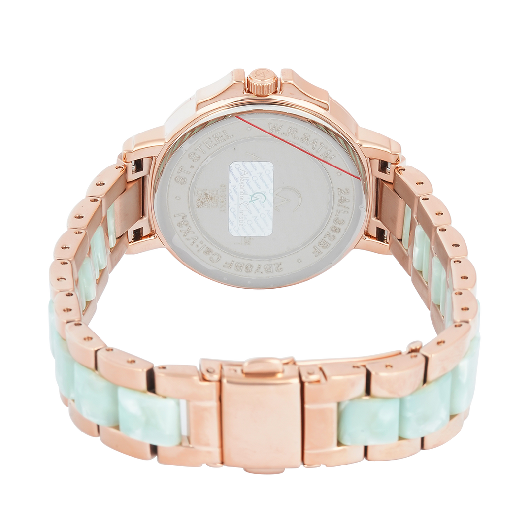 Jam Tangan Alexandre Christie Passion AC 2B78 BFBRGSLLE Women Silver Dial Dual Tone Stainless Steel Strap