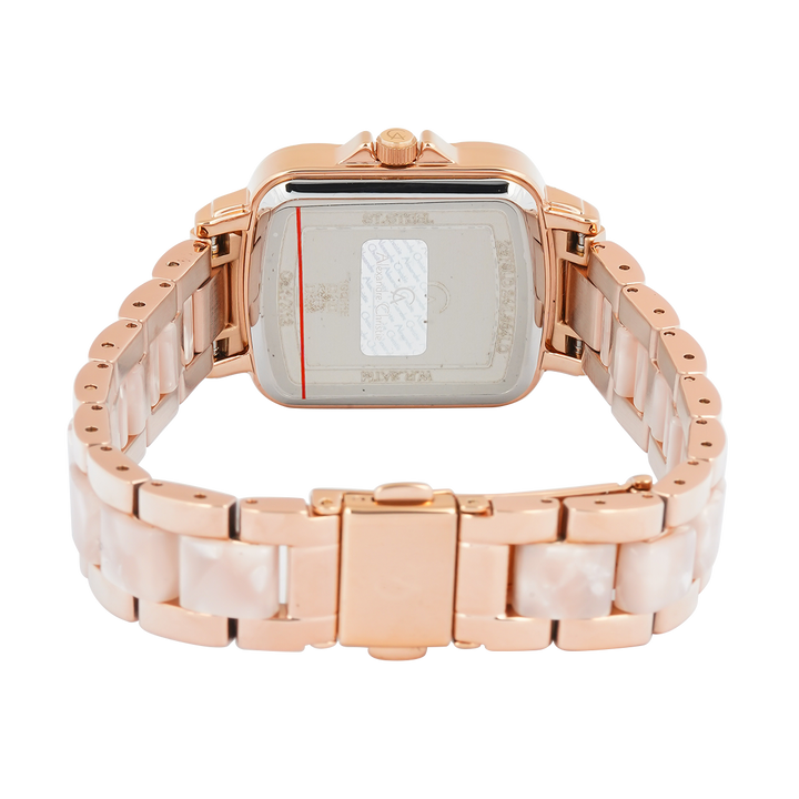 Jam Tangan Alexandre Christie Passion AC 2B79 LDBRGPN Women Pink Dial Dual Tone Stainless Steel Strap
