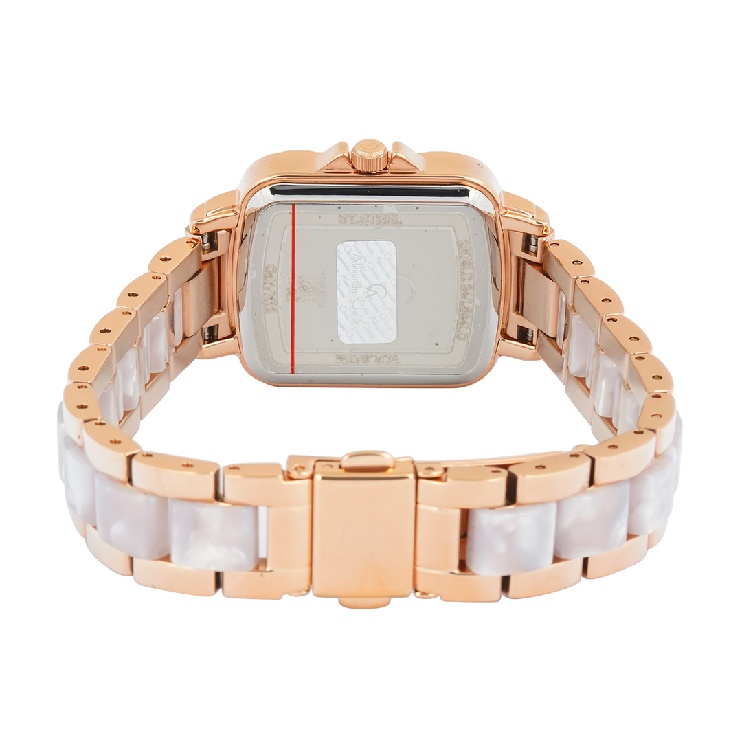 Jam Tangan Alexandre Christie Passion AC 2B79 LDBRGPU Women Purple Dial Dual Tone Stainless Steel Strap