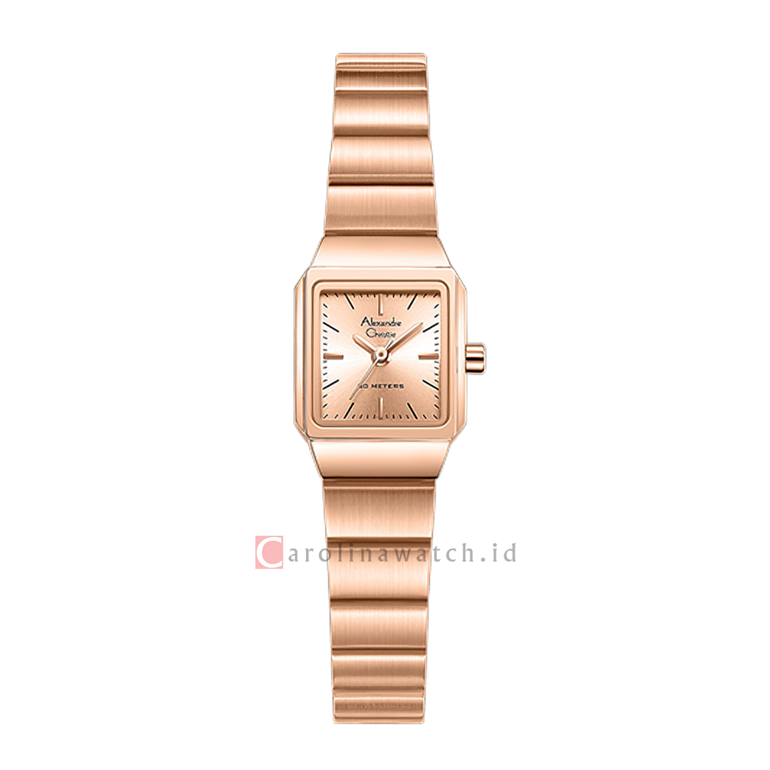 Jam Tangan Alexandre Christie AC 2B81 LHBRGLN Women Rose Gold Dial Rose Gold Stainless Steel Strap