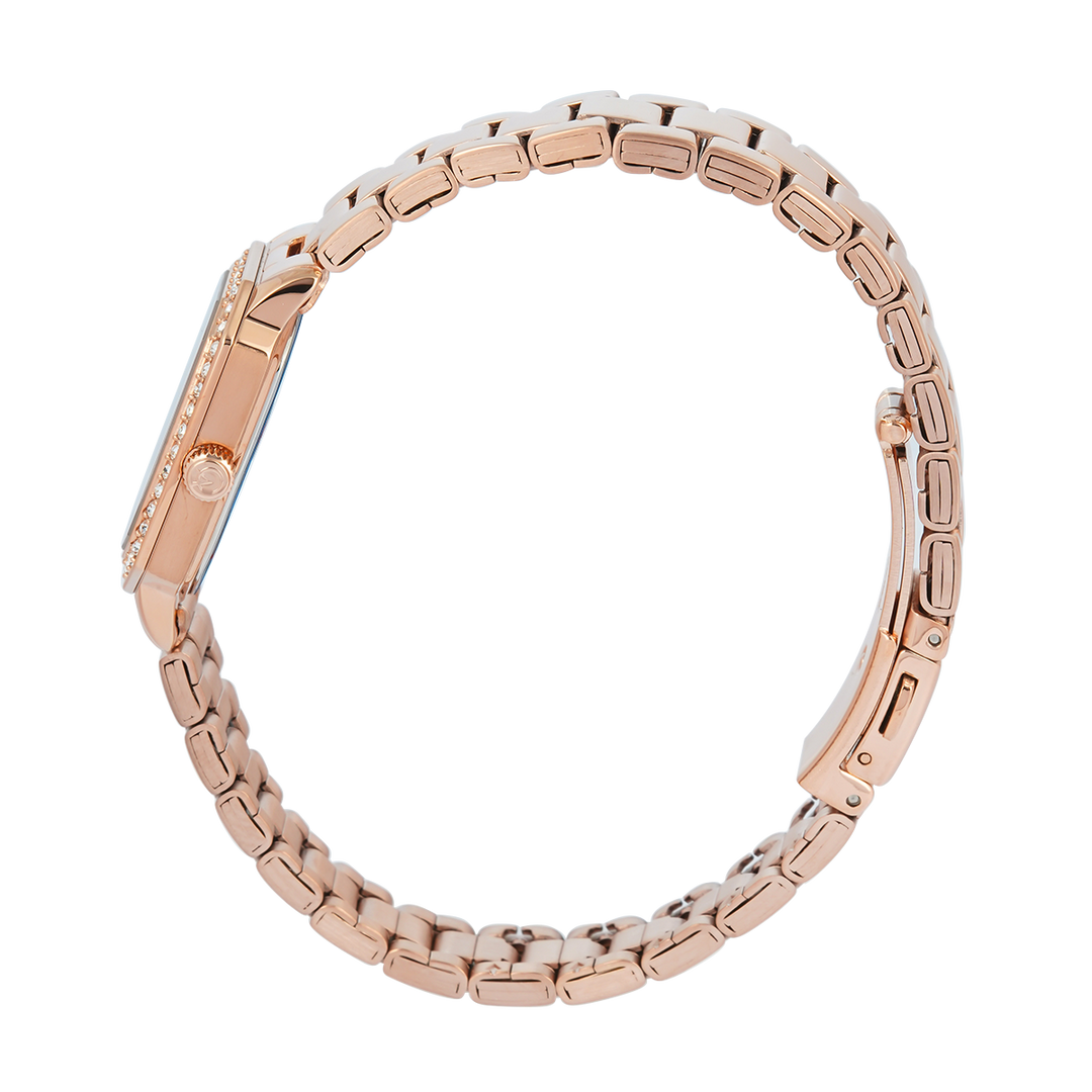 Jam Tangan Alexandre Christie Passion AC 2B84 LHBRGBO Women Brown Dial Rose Gold Stainless Steel Strap