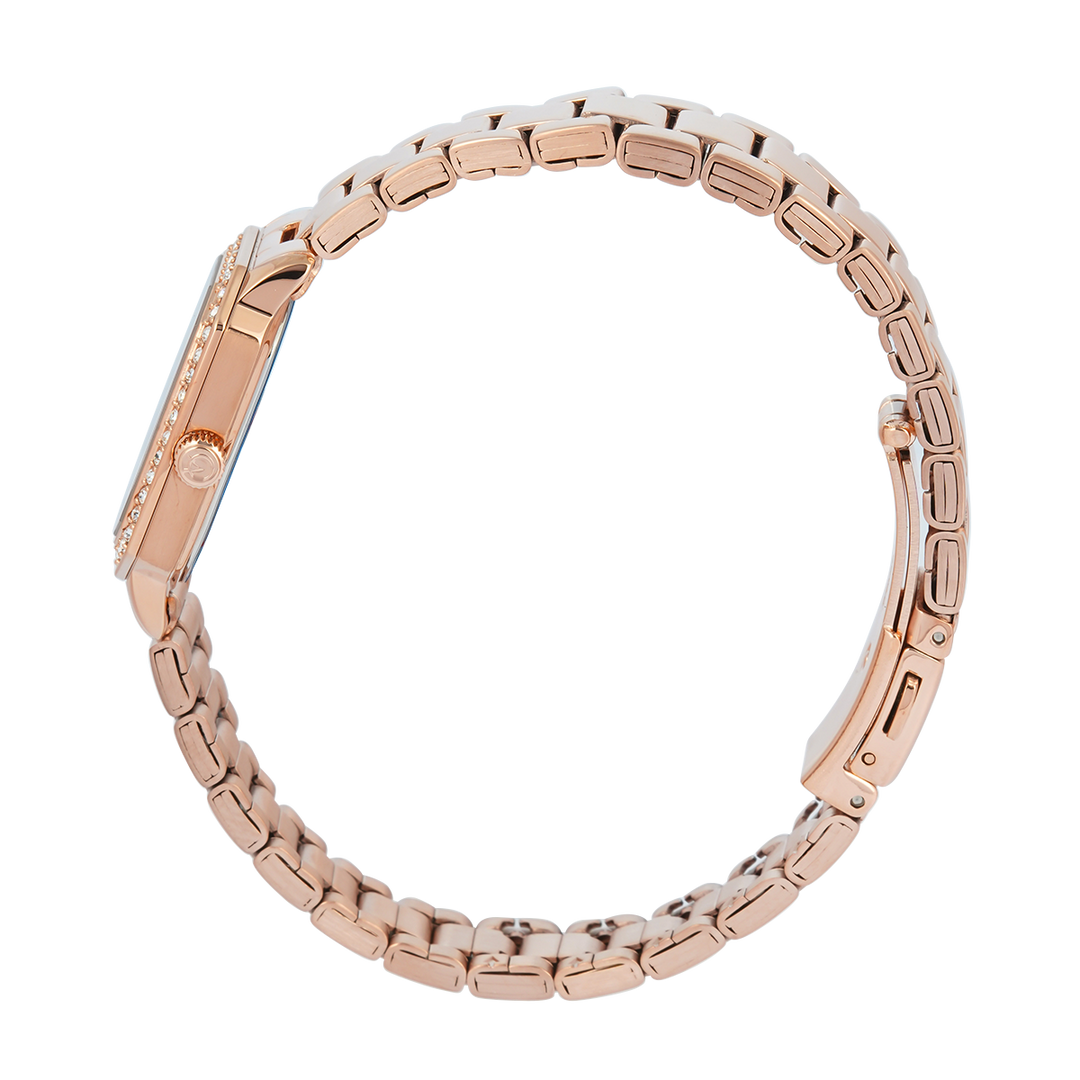 Jam Tangan Alexandre Christie Passion AC 2B84 LHBRGBU Women Blue Dial Rose Gold Stainless Steel Strap