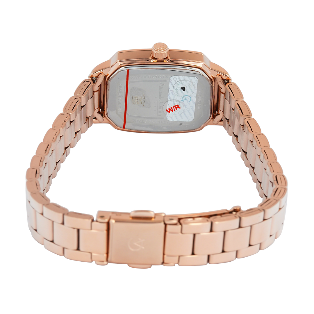 Jam Tangan Alexandre Christie Passion AC 2B84 LHBRGBU Women Blue Dial Rose Gold Stainless Steel Strap