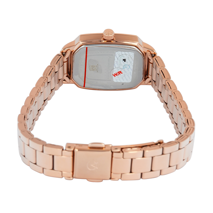 Jam Tangan Alexandre Christie Passion AC 2B84 LHBRGBU Women Blue Dial Rose Gold Stainless Steel Strap