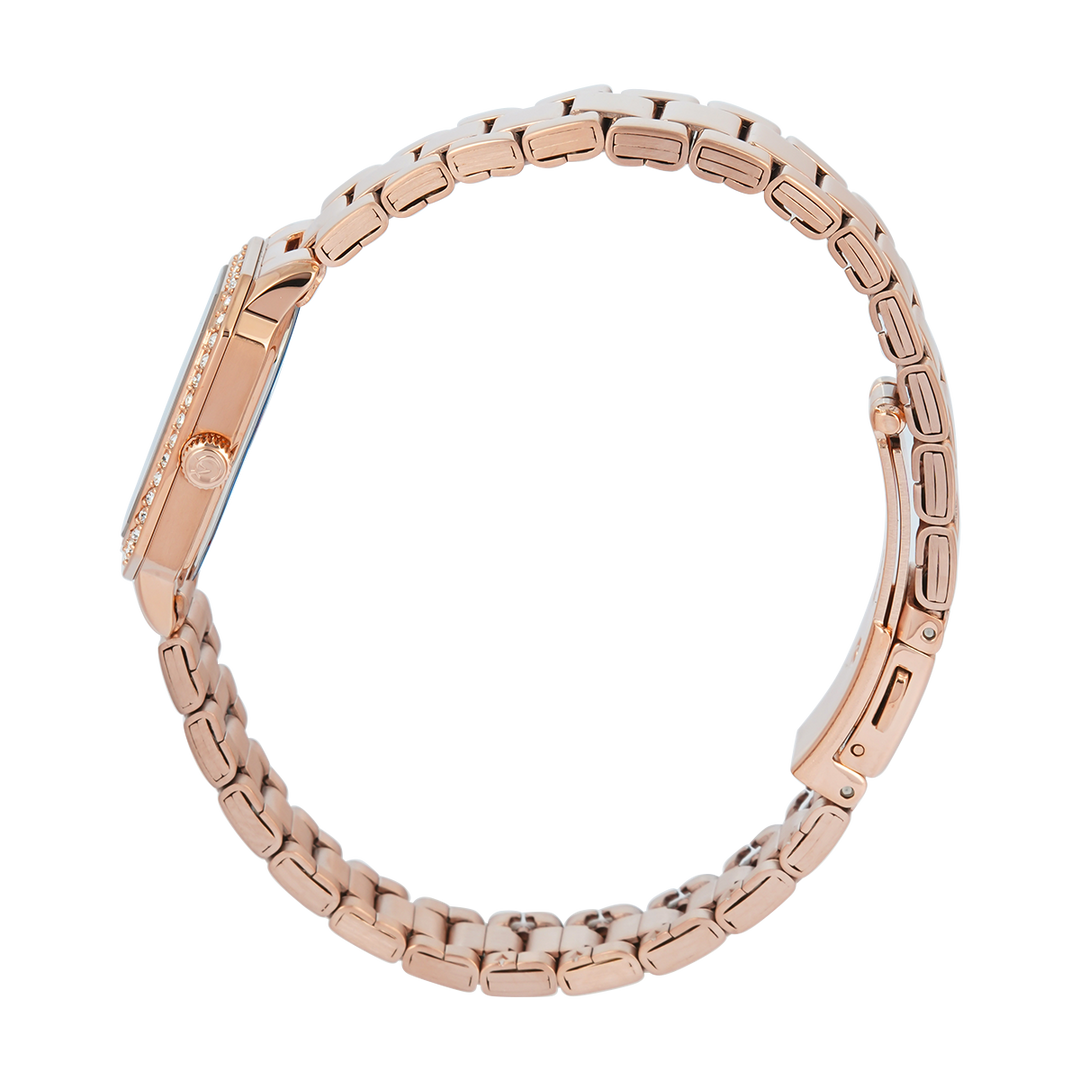 Jam Tangan Alexandre Christie Passion AC 2B84 LHBRGRE Women Red Dial Rose Gold Stainless Steel Strap