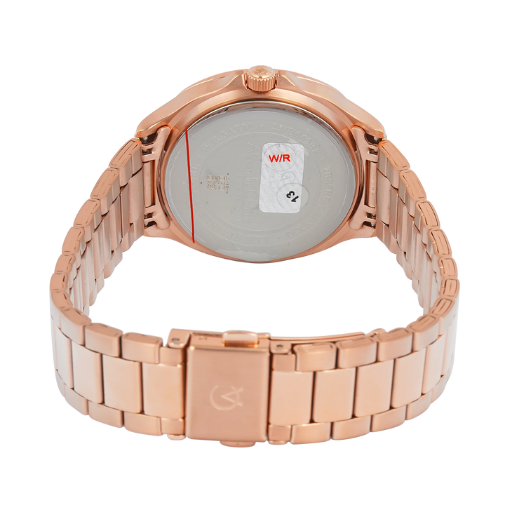 Jam Tangan Alexandre Christie AC 2B85 BFBRGLN Women Rose Gold Dial Rose Gold Stainless Steel Strap