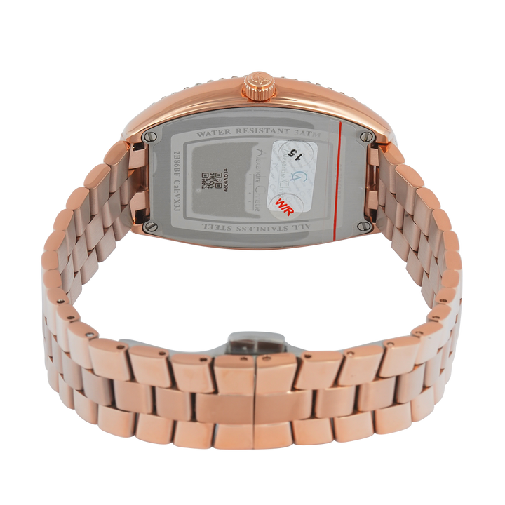 Jam Tangan Alexandre Christie AC 2B86 BFBRGLN Women Rose Gold Dial Rose Gold Stainless Steel Strap