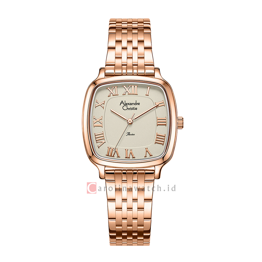 Jam Tangan Alexandre Christie Passion AC 2B88 LHBRGBO Women Analog Dial Rose Gold Stainless Steel Strap