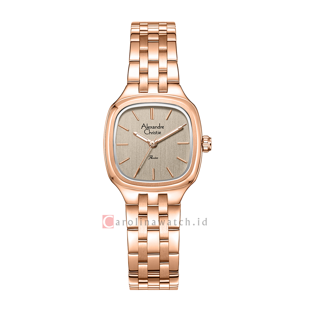 Jam Tangan Alexandre Christie Passion AC 2B90 LHBRGBO Women Analog Dial Rose Gold Stainless Steel Strap