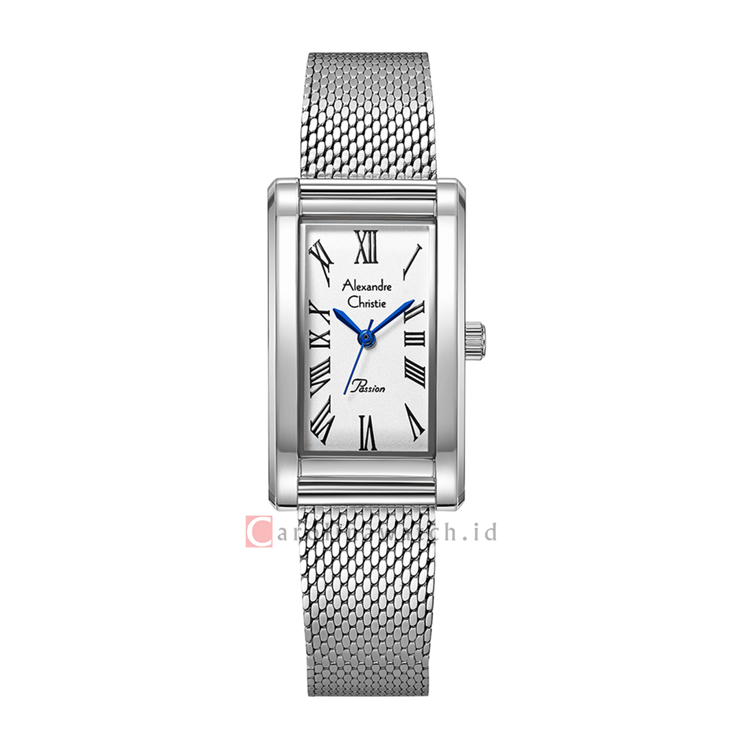 Jam Tangan Alexandre Christie Passion AC 2B94 LHBSSSL Women Silver White Dial Stainless Steel Strap