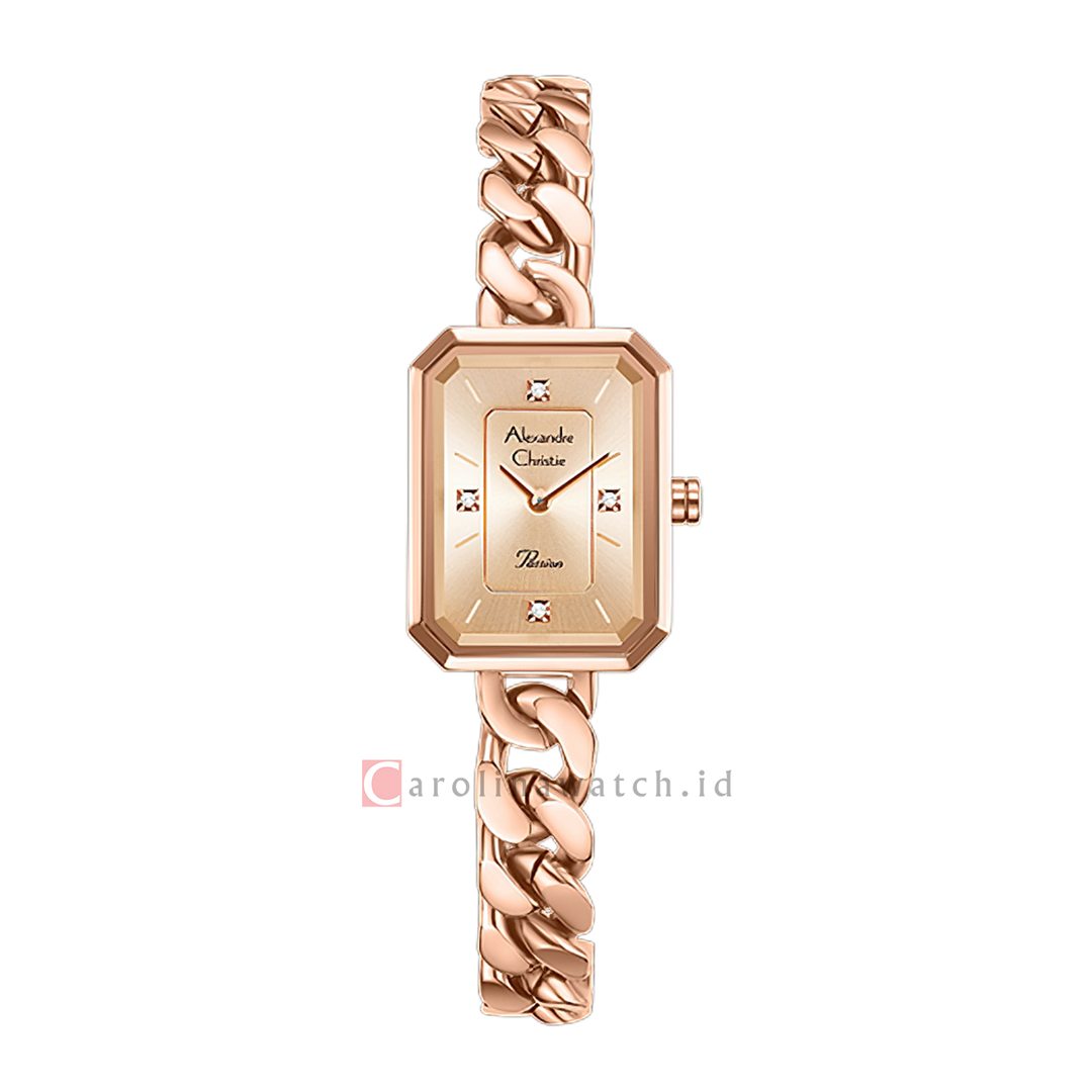 Jam Tangan Alexandre Christie Passion AC 2B97 LHBRGLN Women Gold Dial Rose Gold Stainless Steel Strap