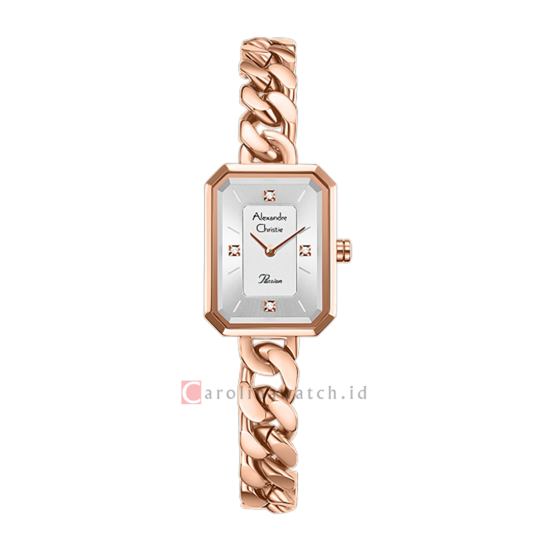 Jam Tangan Alexandre Christie Passion AC 2B97 LHBRGSL Women Silver Dial Rose Gold Stainless Steel Strap