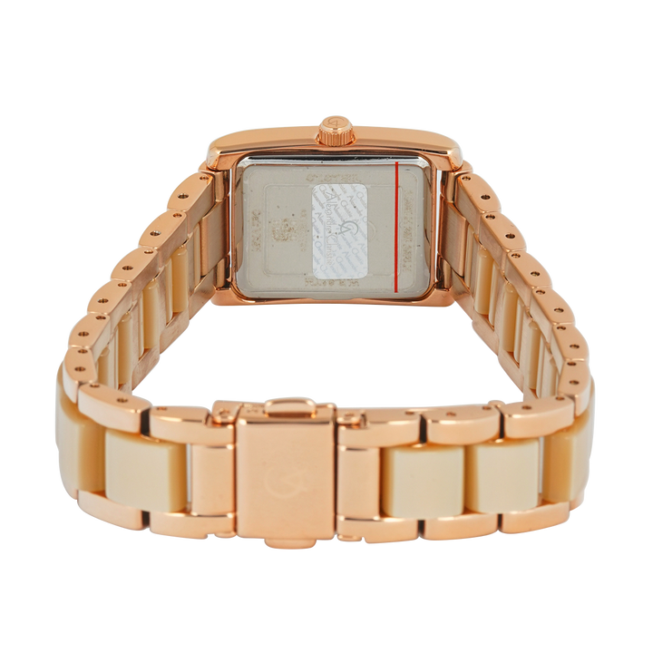 Jam Tangan Alexandre Christie AC 2C03 LHBRGRGIV Women Rose Gold Dial Dual Tone Stainless Steel Strap