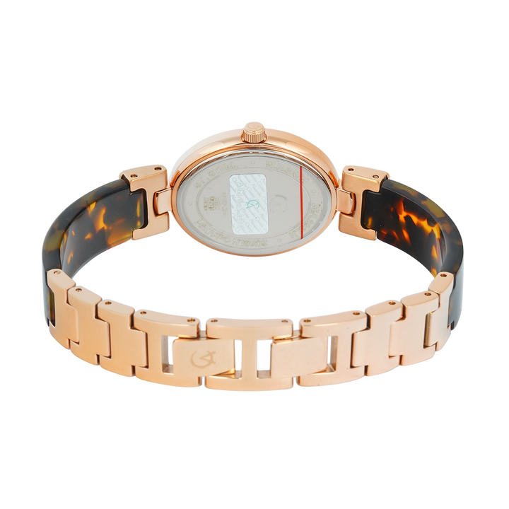Jam Tangan Alexandre Christie Passion AC 2C08 LHBRGLNPN Women Rose Gold Dial Brown Stainless Steel Strap