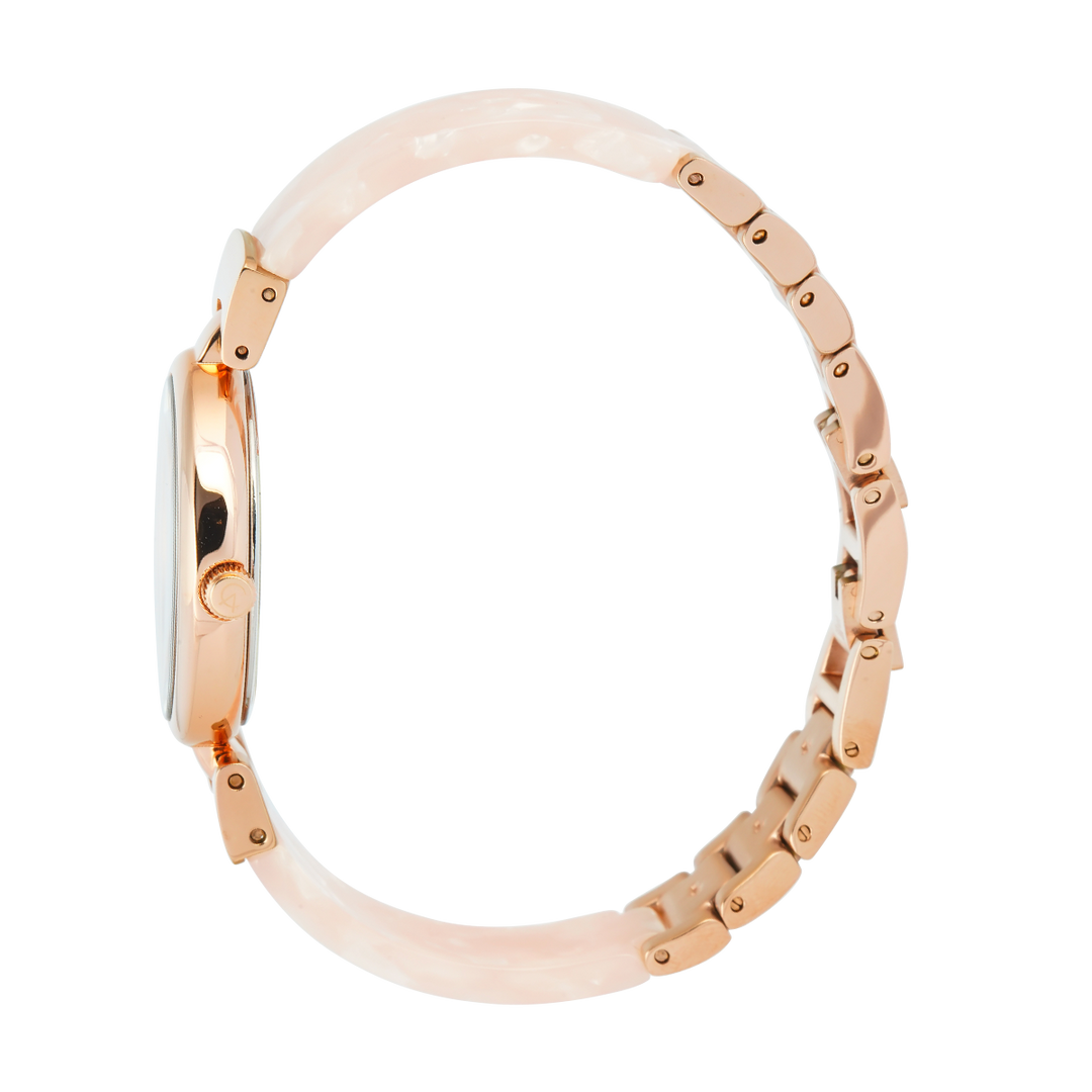 Jam Tangan Alexandre Christie Passion AC 2C08 LHBRGLNBO Women Rose Gold Dial Pink Stainless Steel Strap