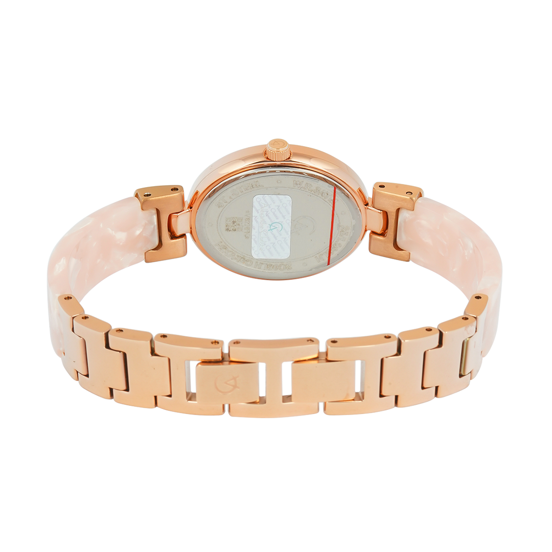 Jam Tangan Alexandre Christie Passion AC 2C08 LHBRGLNBO Women Rose Gold Dial Pink Stainless Steel Strap