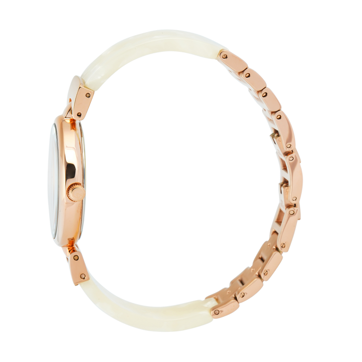 Jam Tangan Alexandre Christie Passion AC 2C08 LHBRGLNSL Women Rose Gold Dial Light Green Stainless Steel Strap