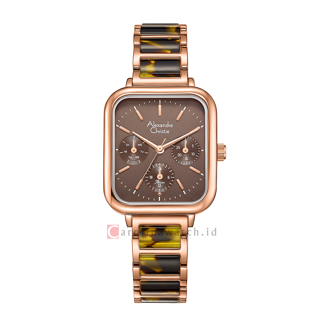 Jam Tangan Alexandre Christie Passion AC 2C14 BFBRGBO Women Dial Dual Tone Stainless Steel Strap