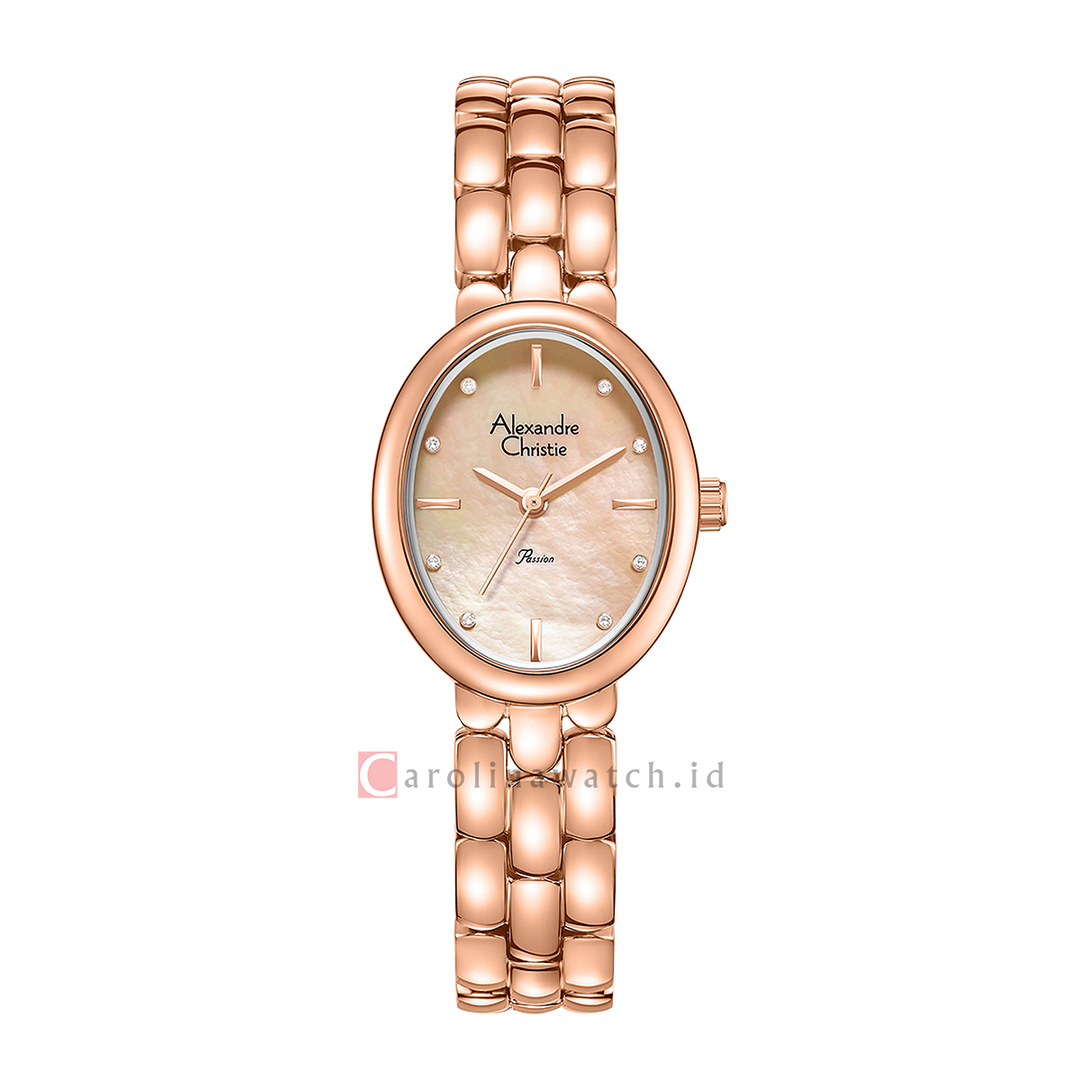 Jam Tangan Alexandre Christie Passion AC 2C15 LHBRGMD Women Rose Gold Dial Rose Gold Stainless Steel Strap