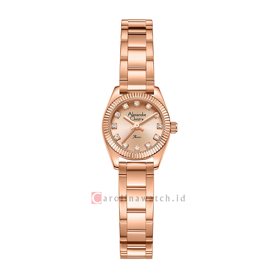 Jam Tangan Alexandre Christie Passion AC 2C18 LHFRGLN Women Rose Gold Dial Rose Gold Stainless Steel Strap