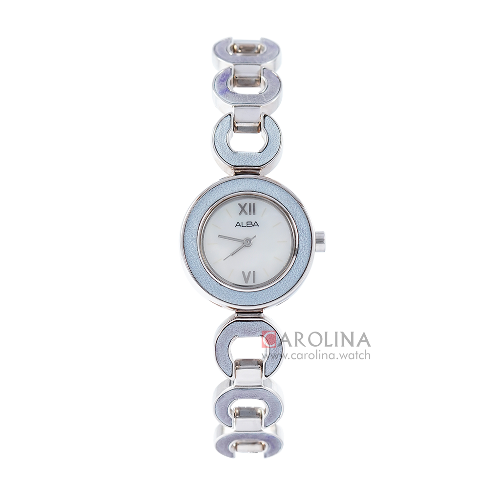 Jam Tangan ALBA AC3P09X1 Women White Dial Stainless Steel Strap