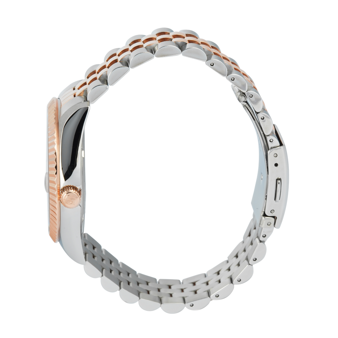 Jam Tangan Alexandre Christie Classic Steel AC 5002 MDBTRMS Men MOP Dial Dual Tone Stainless Steel Strap