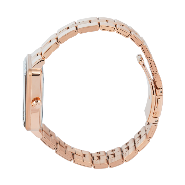 Jam Tangan Alexandre Christie AC 5003 BFBRGBA Women Black Dial Rose Gold Stainless Steel Strap