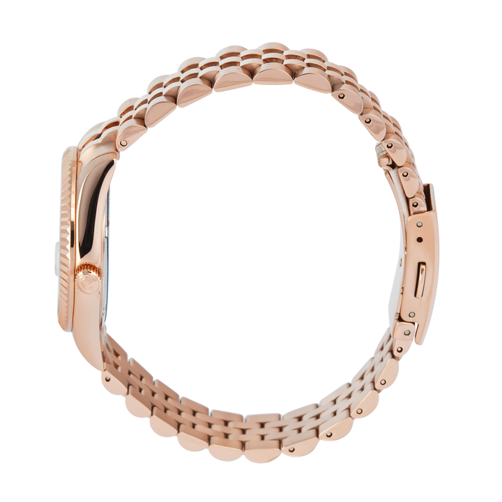 Jam Tangan Alexandre Christie Passion AC 5013 LDBRGSL Sapphire Women Silver White Dial Rose Gold Stainless Steel Strap