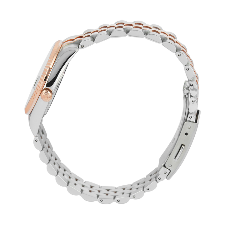 Jam Tangan Alexandre Christie Classic Steel AC 5013 LDBTRGN Sapphire Women Green Dial Dual Tone Stainless Steel Strap