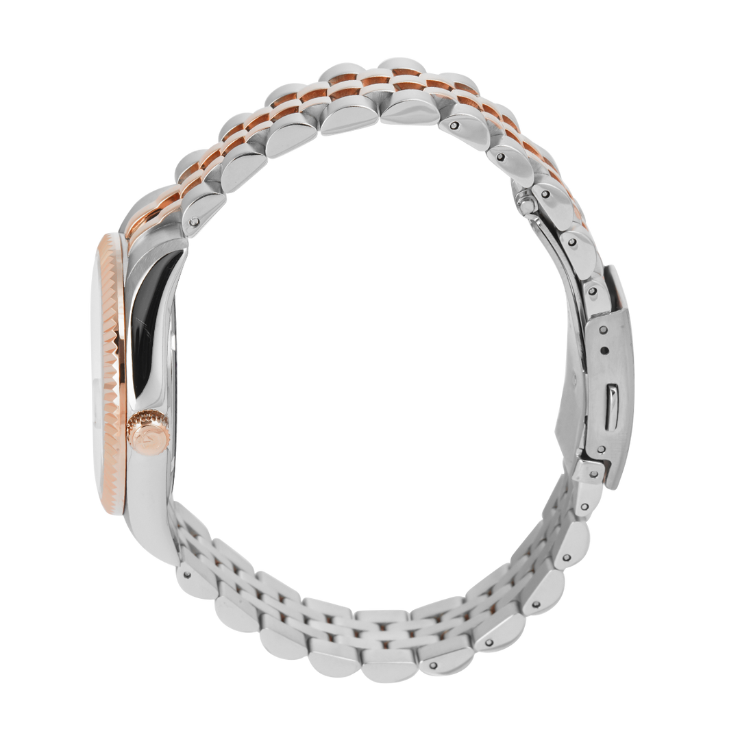 Jam Tangan Alexandre Christie Passion AC 5013 MDBTRLN2 Sapphire Men Analogi Dial Dual Tone Stainless Steel Strap