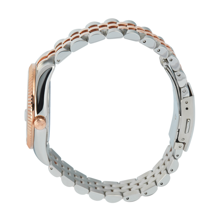 Jam Tangan Alexandre Christie Passion AC 5013 MDBTRSL3 Sapphire Men Silver White Dial Dual Tone Stainless Steel Strap