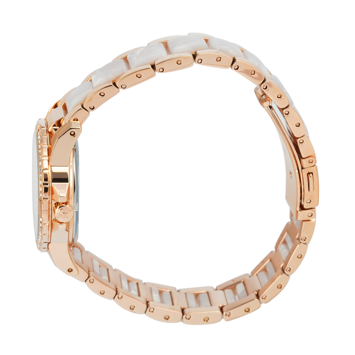 Jam Tangan Alexandre Christie Passion AC 6141 BFBRGLNSL2 Women Rose Gold Dial Dual Tone Stainless Steel Strap