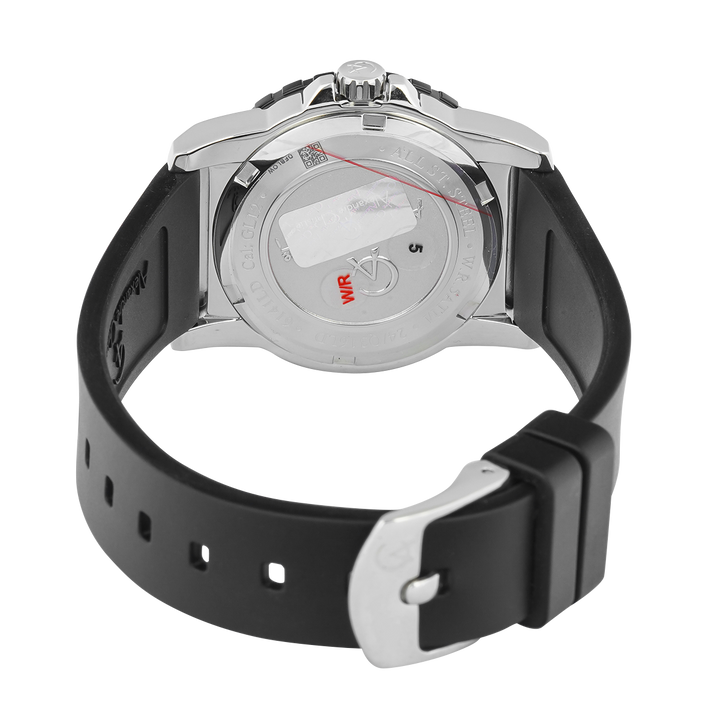 Jam Tangan Alexandre Christie Passion AC 6141 LDRTBBA Women Black Dial Black Rubber Strap