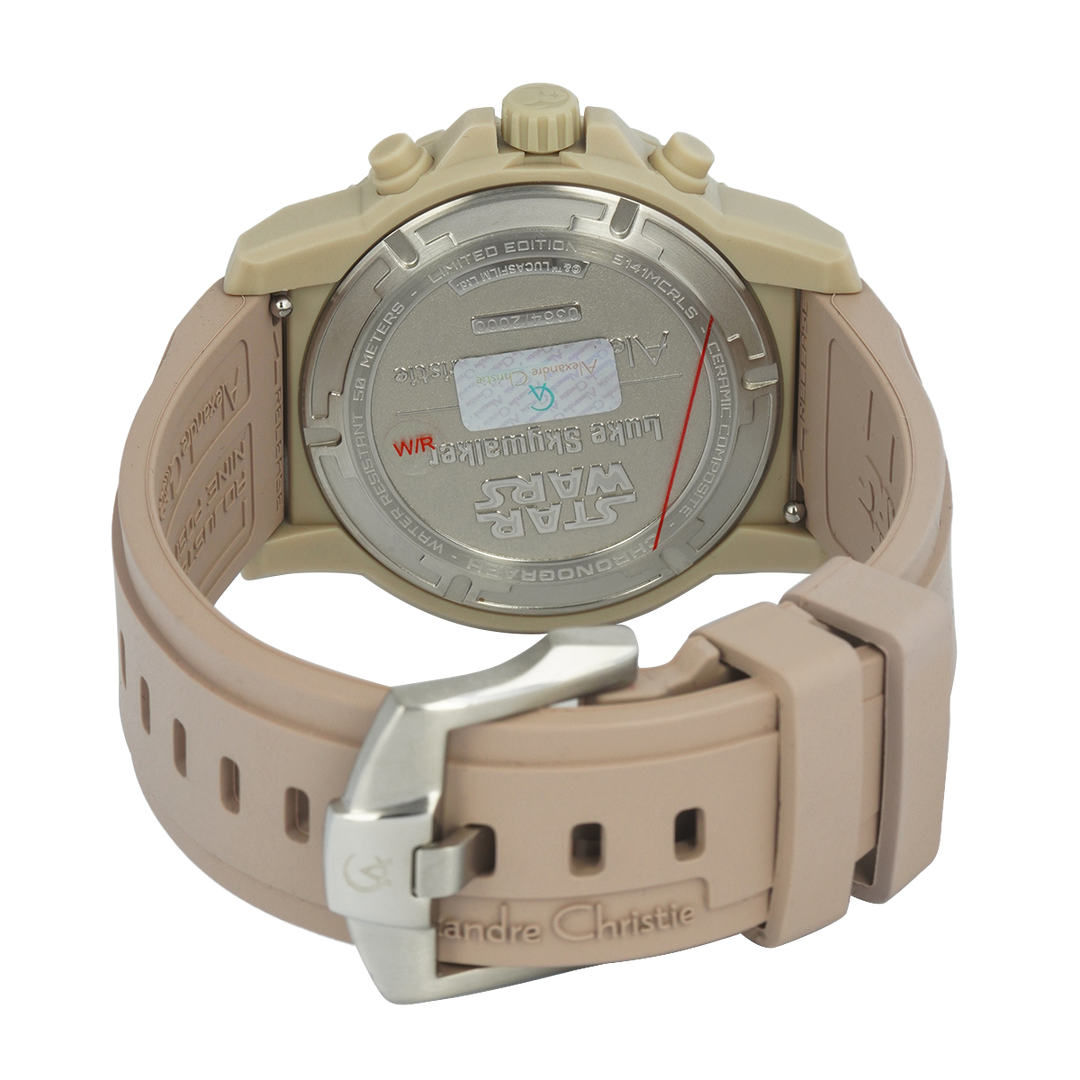 Jam Tangan Alexandre Christie X Star Wars AC6141MCRLS1 Padawan Series Men Analog Dial Rubber Strap Luke Skywalker Limited Edition