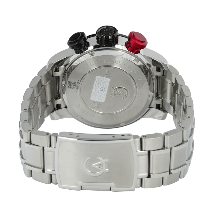Jam Tangan Alexandre Christie AC 6239 MCBTBBA Men Blue Dial Silver Stainless Steel Strap with Exclusive Box