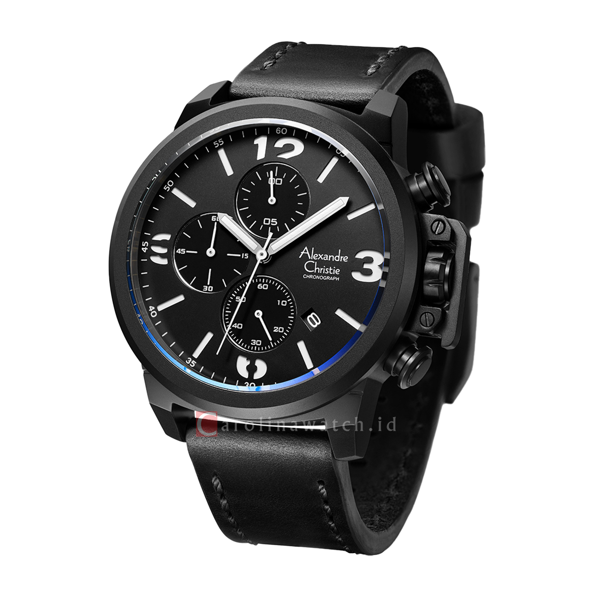 Jam Tangan Alexandre Christie Chronograph AC 6280 MCLIPBASL Men Black ...
