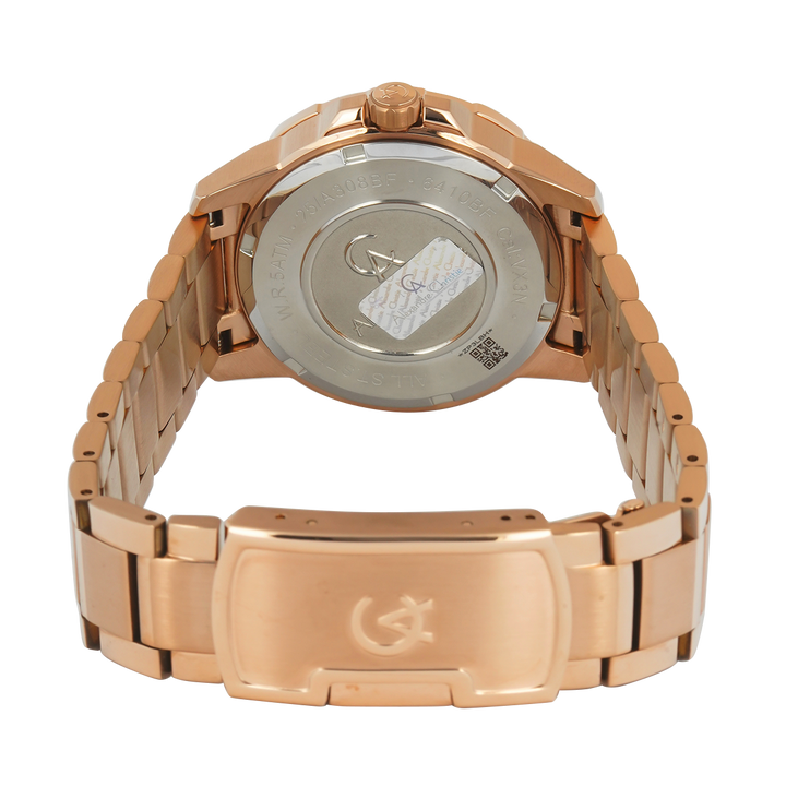 Jam Tangan Women Alexandre Christie Chronograph AC 6410 BFBRGLN2 Women Analog Dial Rose Gold Stainless Steel Strap