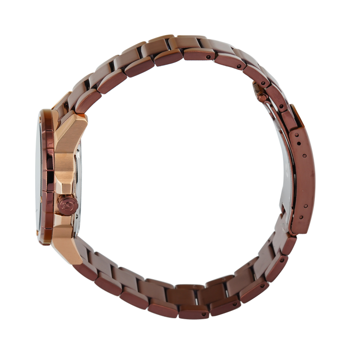 Jam Tangan Women Alexandre Christie Chronograph AC 6410 BFBROBO2 Women Brown Dial Brown Stainless Steel Strap
