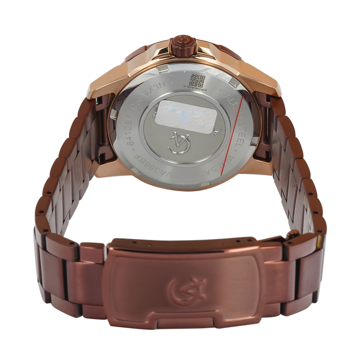 Jam Tangan Women Alexandre Christie Chronograph AC 6410 BFBROBO2 Women Brown Dial Brown Stainless Steel Strap