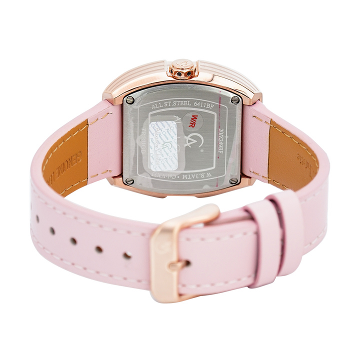 Jam Tangan Alexandre Christie Classic AC 6411 BFLRGSLPN Women Silver Dial Light Pink Strap