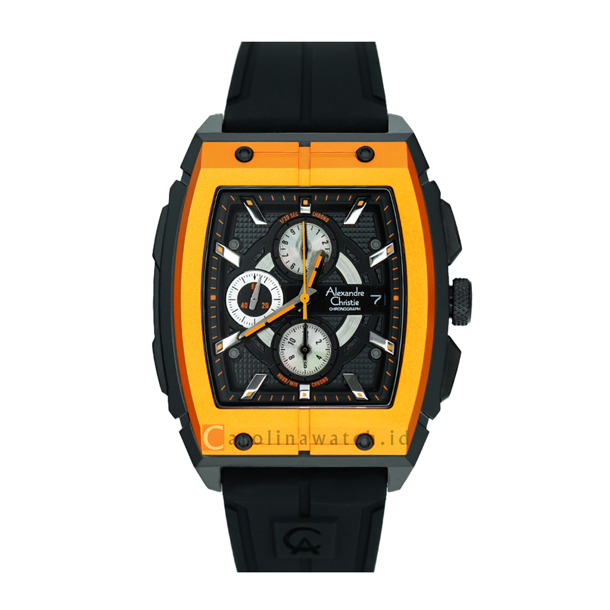 Jam Tangan Alexandre Christie Chronograph AC 6598 MCRIPBAOR Men Black ...