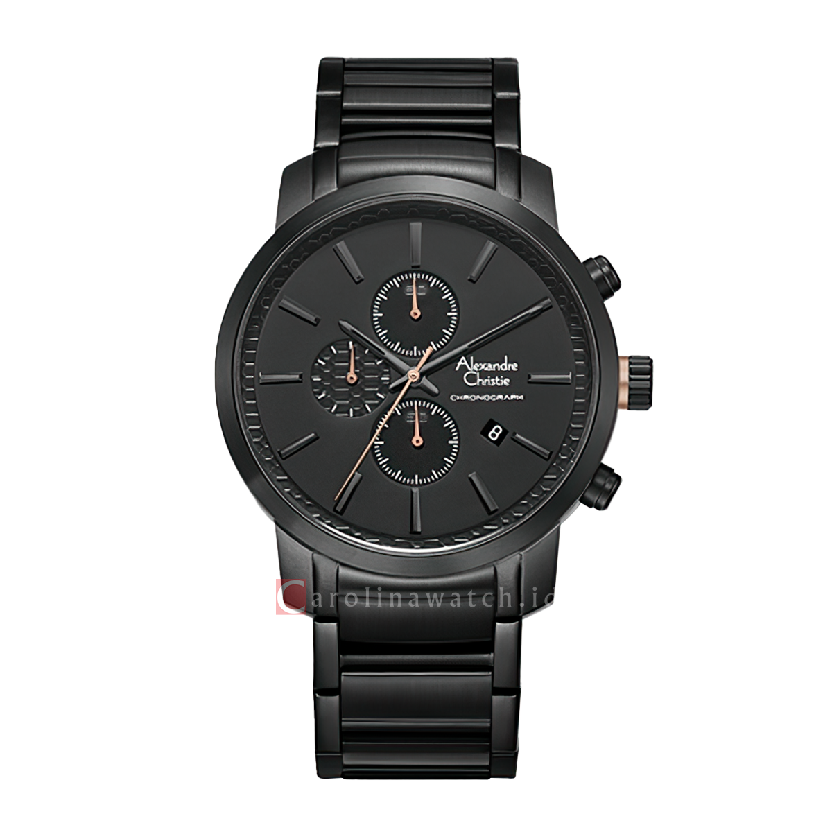 Jam Tangan Alexandre Christie Chronograph AC 6660 MCBIPBARG Men Black ...