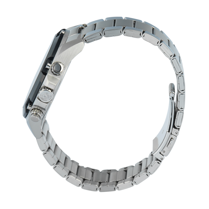 Jam Tangan Alexandre Christie AC 6690 MCFTBSL Men Silver White Dial Stainless Steel Strap