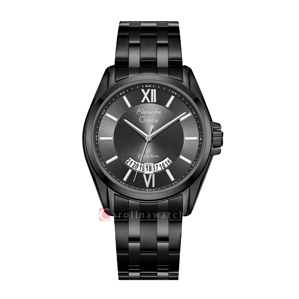 Jam Tangan Alexandre Christie Classic Steel AC 8673 MDBIPBASL Men Blac ...