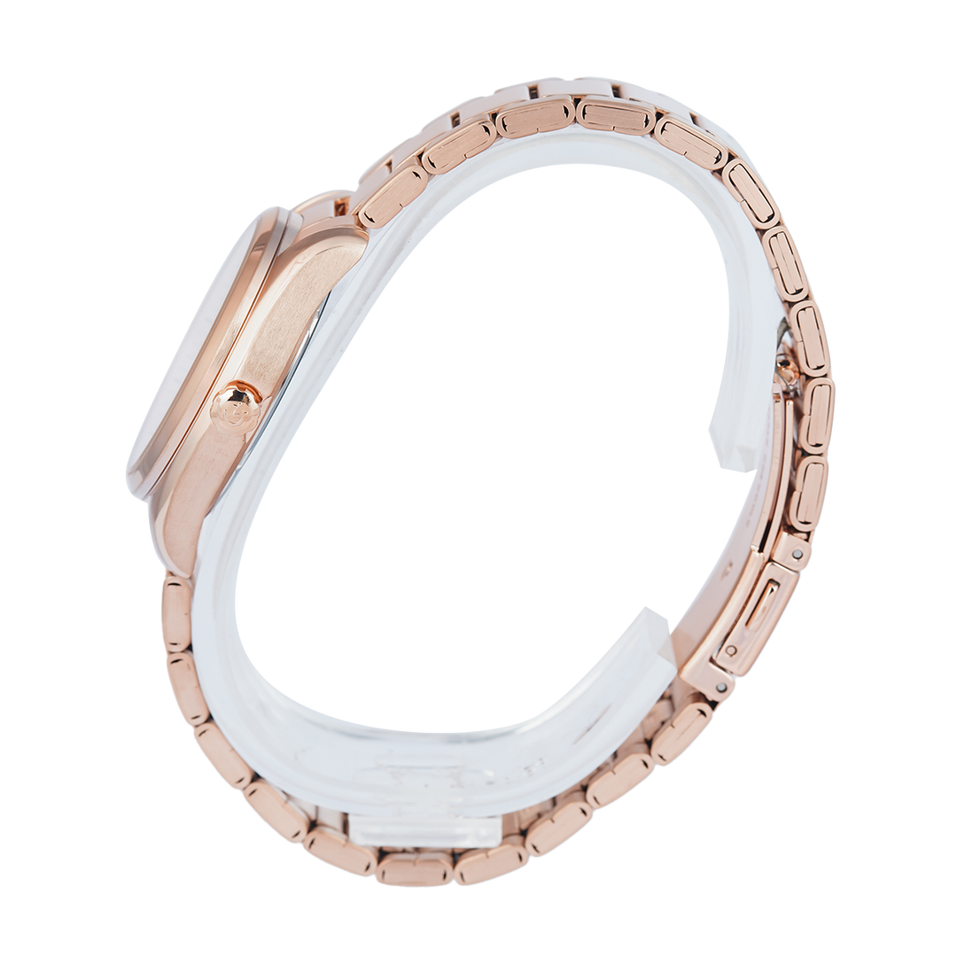 Jam Tangan Alexandre Christie Classic Steel AC 8679 LDBRGLN Women Rose Gold Dial Rose Gold Stainless Steel Strap