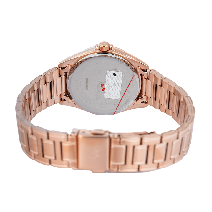 Jam Tangan Alexandre Christie Classic Steel AC 8684 LDBRGSL Women Silver Dial Rose Gold Stainless Steel Strap